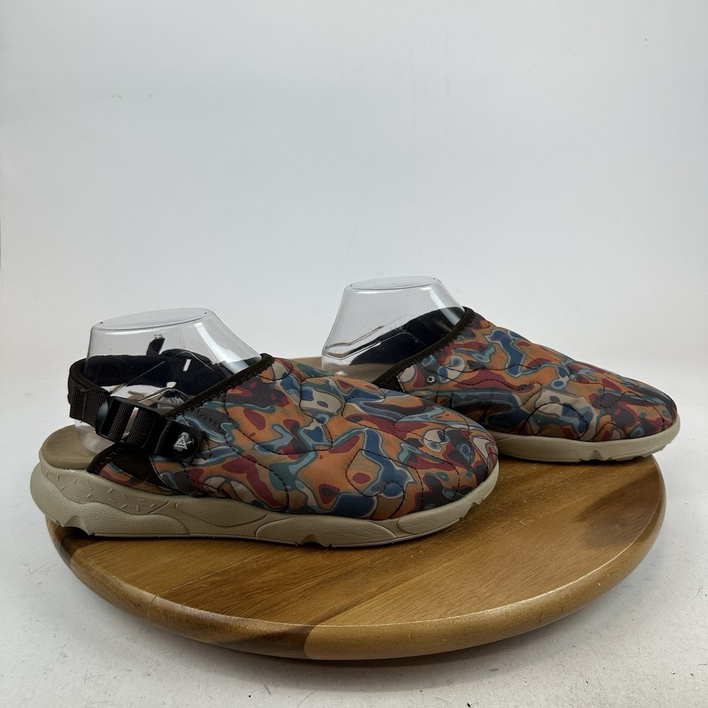 New NWOB Mens Staheekum Embark Brown Slingback Platform Chunky Clogs Size 10 D